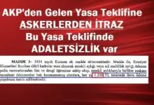 AKP'den Gelen Yasa Teklifine Emekli Askerlerden İtiraz