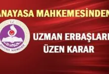 Anayasa Mahkemesinden Uzman Erbaşları Üzen Karar
