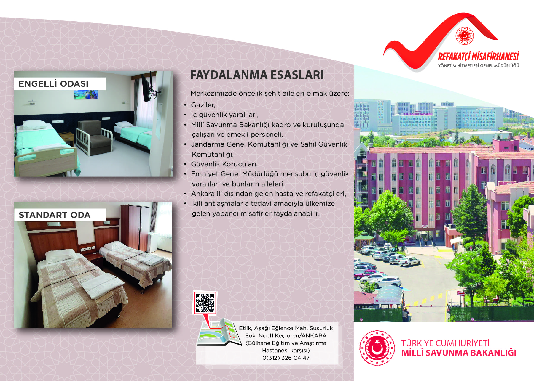 Ankara GATA Refakatçi Misafirhanesi
