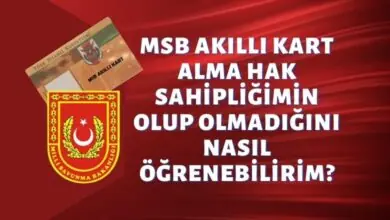 MSB Akıllı Kart Alma Hak Sahipliğimin Olup Olmadığını Nasıl Öğrenebilirim