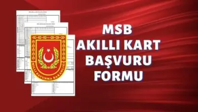 MSB Akıllı Kart Başvuru Formu