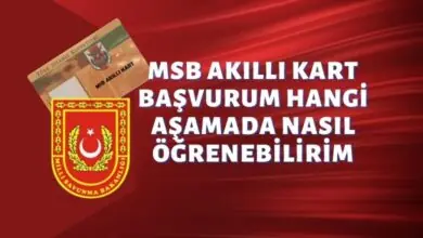 MSB Akıllı Kart Başvurum Hangi Aşamada Nasıl Öğrenebilirim