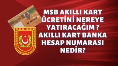 MSB Akıllı Kart Ücretini Nereye Yatıracağım Akıllı Kart Banka Hesap Numarası Nedir