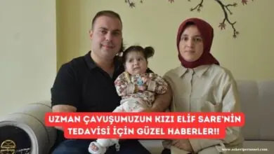Uzman Çavuşumuzun Kızı Elif Sare'nin Tedavisi İçin Güzel Haberler