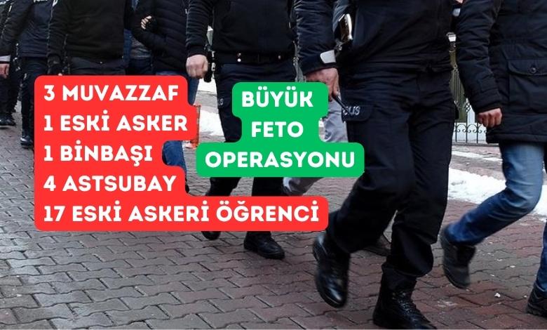 İzmir Merkezli FETÖ Operasyonunda 23 Şüpheli Hakkında Gözaltı Kararı