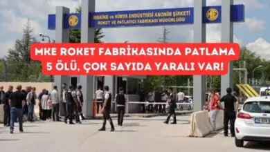 MKE Roket Fabrikasında Patlama 5 Ölü, Çok Sayıda Yaralı Var! 1 MKE Roket Fabrikasında Patlama 5 Ölü, Çok Sayıda Yaralı Var!