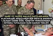 Harp ve Vazife Malulü Sayılanların Alacakları Araçların Bir Defaya Mahsus Olmak Üzere Özel Tüketim Vergisinden İstisna Tutulması İçin Kanun Teklifi