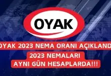 OYAK 2023 Nema Orani Aciklandi