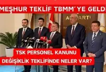TSK Personel Kanunu Değişiklik Teklifi TBMM'de