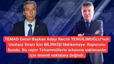 İşte O Önemli Kanun Maddelerine Değinen Bilirkişi Raporu 3 TEMAD Genel Baskan Adayi Necmi TENGILIMOGLUnun Usulsuz Ihraci Icin BILIRKISI Mahkemeye Raporunu Sundu