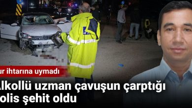 Alkollü Uzman Çavuş Dur İhtarına Uymadı Bir Polis Şehit Oldu