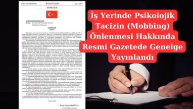 İş Yerinde Psikolojik Tacizin Önlenmesi Hakkında Resmi Gazetede Genelge Yayınlandı