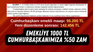 Cumhurbaşkanı Emekli Maaşına Yüzde 50 Zam, Gerisi Önemli Değil 2 Cumhurbaşkanı Emekli Maaşına Yüzde 50 Zam