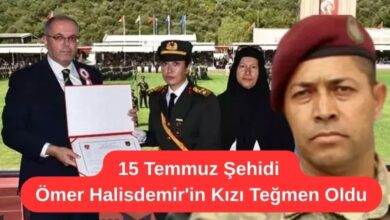 15 Temmuz Şehidi Ömer Halisdemir'in Kızı Teğmen Oldu
