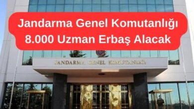 Jandarma Genel Komutanlığı 8.000 Uzman Erbaş Alacak