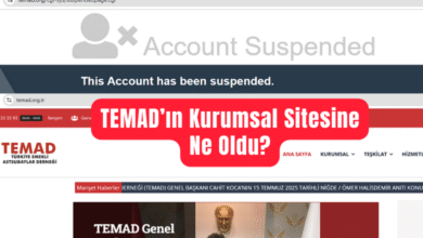 TEMAD'ın Kurumsal Sitesine Ne Oldu? 3 TEMAD'ın Kurumsal Sitesine Ne Oldu