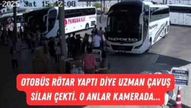 Otobüs Rötar Yaptı Diye Uzman Çavuş Silah Çekti. Kameralar Kaydetti