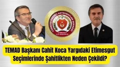 TEMAD Başkanı Cahit Koca Yargıdaki Etimesgut Seçimlerinde Şahitlikten Neden Çekildi