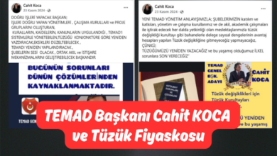 TEMAD Başkanı Cahit KOCA ve Tüzük Fiyaskosu