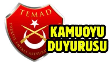 TEMAD'dan Kamuoyu Duyurusu