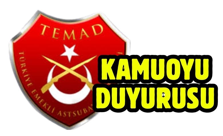 TEMADdan Kamuoyu Duyurusu